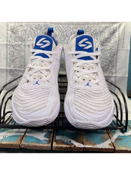 Nike Air Jordan Luka 1 DQ7689-114 White/Blue Basketball Shoes Mens Size 12.5 EUC main image 4
